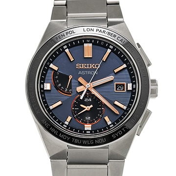 セイコー アストロン ネクスター SBXY053 ブルー メンズ 時計 【中古】【wristwatch】