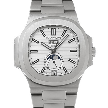 パテック フィリップ ノーチラス アニュアルカレンダー ムーンフェイズ 5726/1A-010 ホワイト メンズ 時計 【中古】【wristwatch】