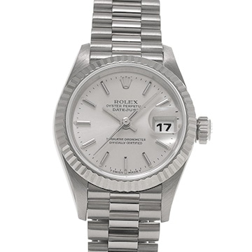 ロレックス デイトジャスト 69179 シルバー/サファイア レディース 時計 【中古】【wristwatch】