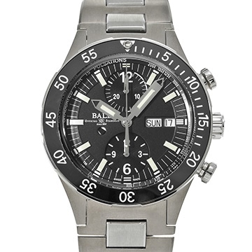 ボールウォッチ レスキュー クロノグラフ DC3030C-SJ-BK ブラック メンズ 時計 【中古】【wristwatch】