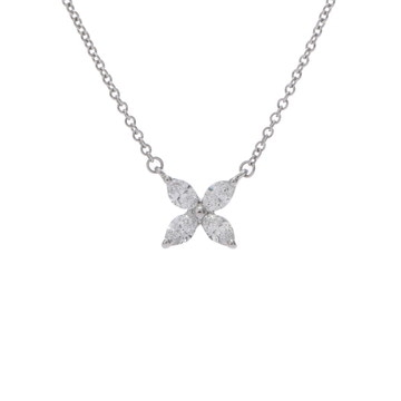 ティファニー ビクトリア ネックレス スモール シルバー Pt950プラチナ レディース ジュエリー 【中古】【jewelry】