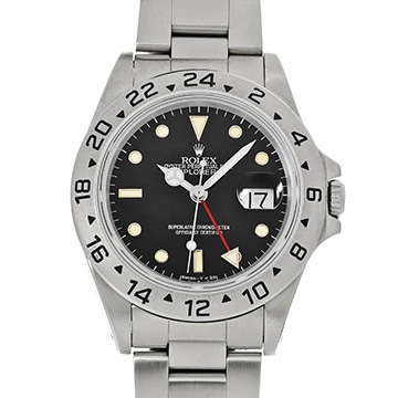 ロレックス エクスプローラーII 16570 ブラック メンズ 時計 【中古】【wristwatch】