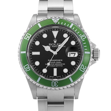 ロレックス サブマリーナ デイト ビッグスイス ファット４ 16610LV ブラック メンズ 時計 【中古】【wristwatch】