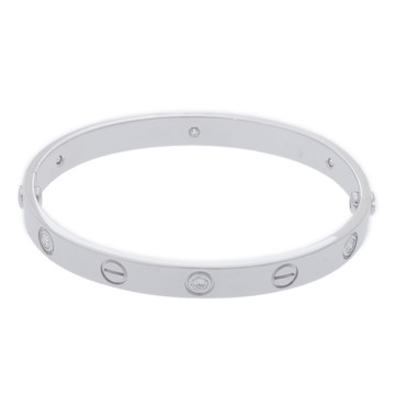 カルティエ ラブブレスレット #16 6PD シルバー K18ホワイトゴールド WG レディース ジュエリー 【中古】【jewelry】