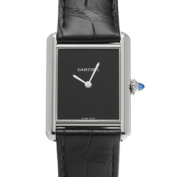 カルティエ タンク マスト ドゥ カルティエ LM WSTA0072 ブラックラッカー メンズ 時計 【中古】【wristwatch】