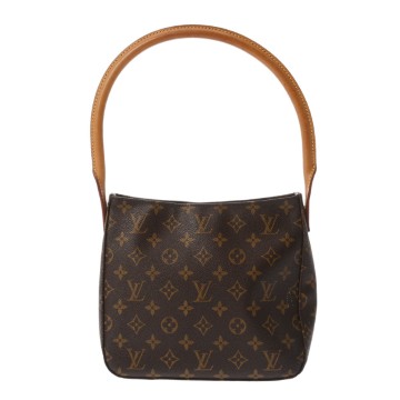 ルイ ヴィトン モノグラム  ルーピング MM ブラウン M51146 モノグラムキャンバス レディース バッグ 【中古】【bag】
