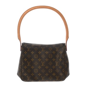 ルイ ヴィトン モノグラム  ルーピング MM ブラウン M51146 モノグラムキャンバス レディース バッグ 【中古】【bag】