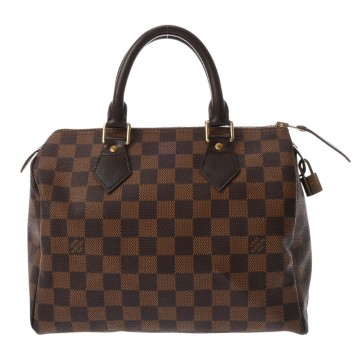 ルイ ヴィトン ダミエ スピーディ 25 エベヌ N41532 ダミエキャンバス レディース バッグ 【中古】【bag】
