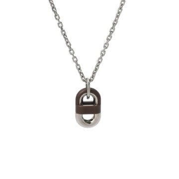 エルメス シェーヌマイヨン ネックレス PM アヴァンヌ メタル/セラミックマット レディース ジュエリー 【未使用】【jewelry】