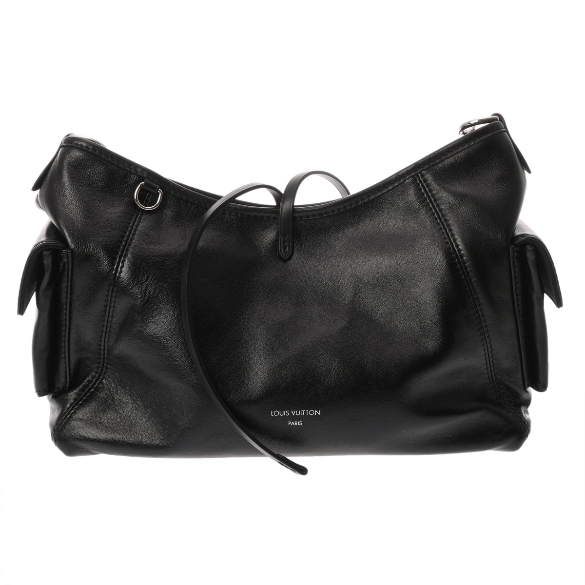 ルイ ヴィトン キャリーオール カーゴ バイブ PM ブラック M24861 ラムレザー レディース バッグ 【中古】【bag】
