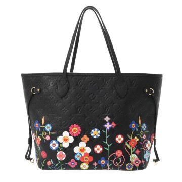 ルイ ヴィトン モノグラムアンプラント ネヴァーフル MM LV×TM ノワール M13675 レザー レディース バッグ 【中古】【bag】