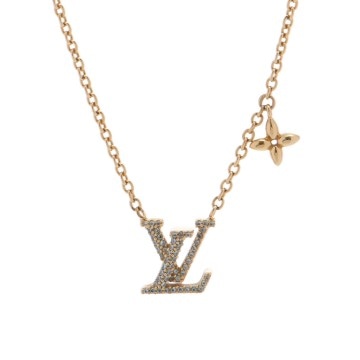ルイ ヴィトン ネックレス LV アイコニック ゴールド M00596 メタル/ストラス レディース ジュエリー 【中古】【jewelry】