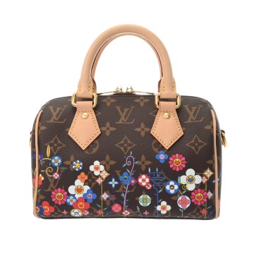 ルイ ヴィトン モノグラム LV×TM スピーディ バンドリエール 20 ブラウン M14175 モノグラムキャンバス レディース バッグ 【中古】【bag】