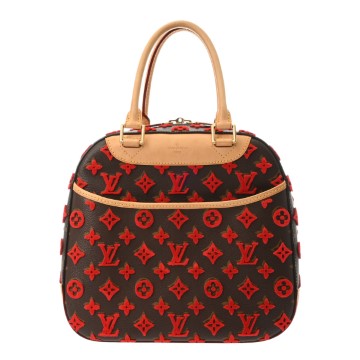 ルイ ヴィトン ドーヴィル キューブ ルージュ M40922 モノグラムタフタージュ レディース バッグ 【中古】【bag】
