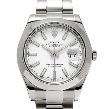 ロレックス デイトジャストII 116300 ホワイト メンズ 時計 【中古】【wristwatch】