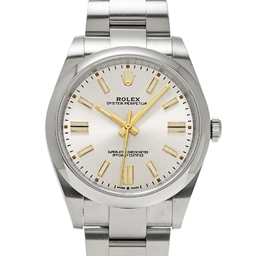 ロレックス オイスターパーペチュアル 41 124300 シルバー メンズ 時計 【中古】【wristwatch】