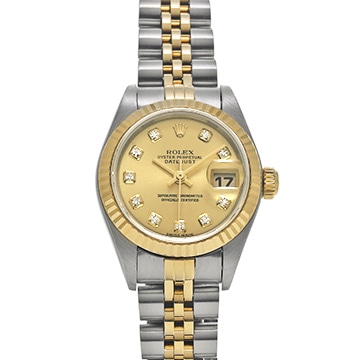 ロレックス デイトジャスト 79173G シャンパン/ダイヤモンド レディース 時計 【中古】【wristwatch】