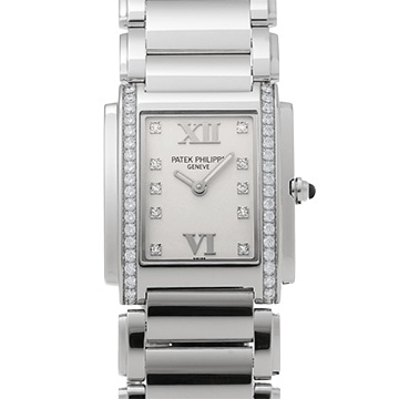 パテック フィリップ トゥエンティ-4 4910/10A-011 シルバー/ダイヤモンド レディース 時計 【中古】【wristwatch】