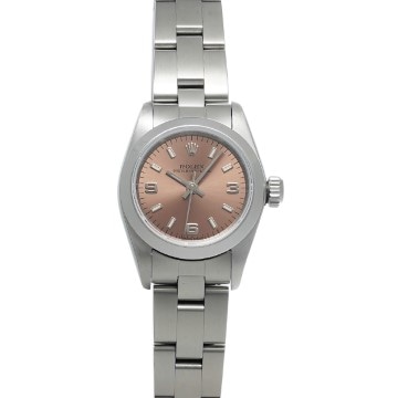 ロレックス オイスターパーペチュアル レディ 24 67180 ピンク レディース 時計 【中古】【wristwatch】