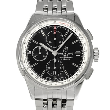 ブライトリング プレミエ クロノグラフ 42 A13315351B1A1 ブラック メンズ 時計 【中古】【wristwatch】