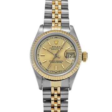 ロレックス デイトジャスト  69173 シャンパン レディース 時計 【中古】【wristwatch】