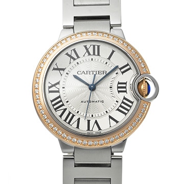 カルティエ バロンブルー ドゥ カルティエ 36mm WE902081 シルバー ユニセックス 時計 【中古】【wristwatch】