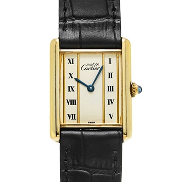 カルティエ マストタンク LM ヴェルメイユ 590005 アイボリー ユニセックス 時計 【中古】【wristwatch】