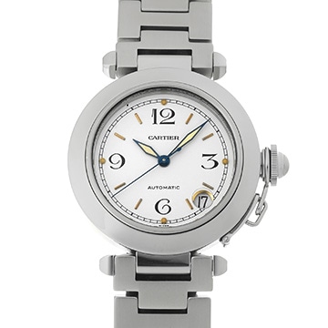 カルティエ パシャC W31015M7 ホワイト ユニセックス 時計 【中古】【wristwatch】