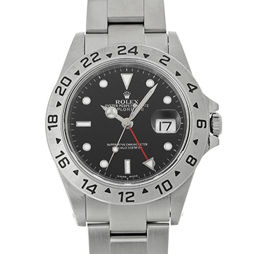 ロレックス エクスプローラーII 16570 ブラック メンズ 時計 【中古】【wristwatch】