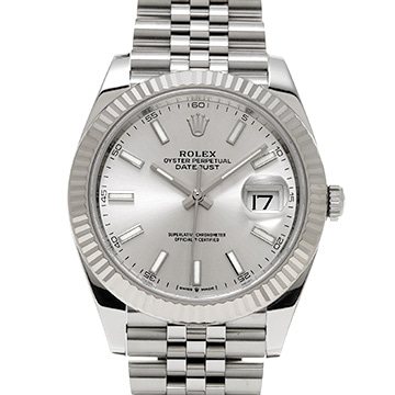 ロレックス デイトジャスト 41 126334 シルバー メンズ 時計 【中古】【wristwatch】