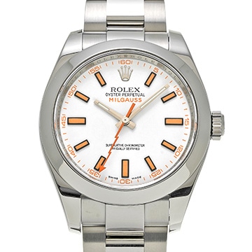 ロレックス ミルガウス 116400 ホワイト メンズ 時計 【中古】【wristwatch】