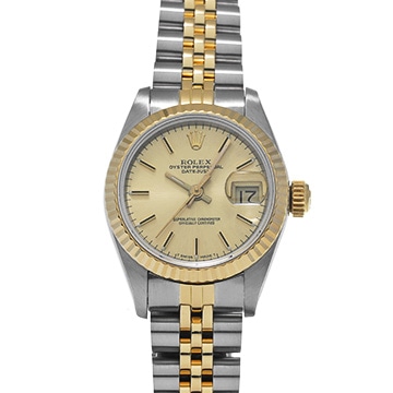 ロレックス デイトジャスト  69173 シャンパン レディース 時計 【中古】【wristwatch】