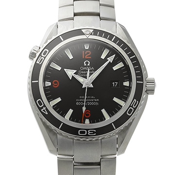 オメガ シーマスター プラネットオーシャン 600 コーアクシャル 2200.51 ブラック メンズ 時計 【中古】【wristwatch】