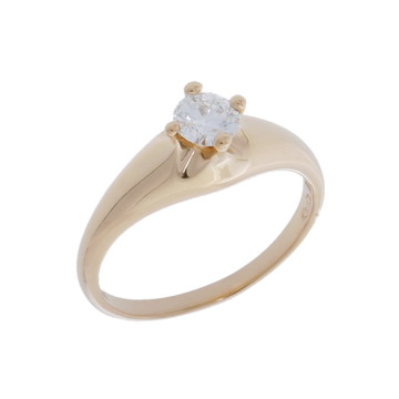 ブルガリ コロナリング 0.317ct ゴールド K18イエローゴールド YG レディース ジュエリー 【中古】【jewelry】