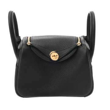 エルメス リンディ ミニ 2 ブラック トリヨンクレマンス レディース バッグ 【新品】【bag】