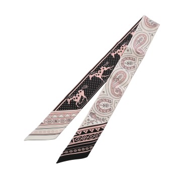 エルメス ツイリー CHEVAL DE COEUR BANDANA マルチカラー シルク100％ レディース 【中古】【other】