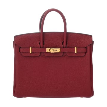 エルメス バーキン 25 ルージュアッシュ トゴ レディース バッグ 【中古】【bag】