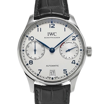 IWC ポルトギーゼ オートマティック 7デイズ IW500705 シルバー メンズ 時計 【中古】【wristwatch】