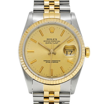 ロレックス デイトジャスト 16233 シャンパン メンズ 時計 【中古】【wristwatch】