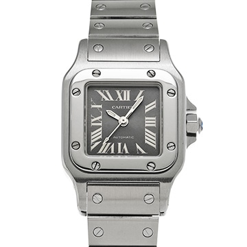 カルティエ サントス ガルベ SM W20066D6 グレー レディース 時計 【中古】【wristwatch】