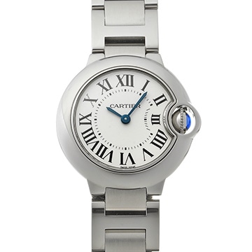 カルティエ バロンブルー ドゥ カルティエ 28mm W69010Z4 シルバー レディース 時計 【中古】【wristwatch】