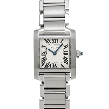 カルティエ タンクフランセーズ SM W51008Q3 シルバー レディース 時計 【中古】【wristwatch】