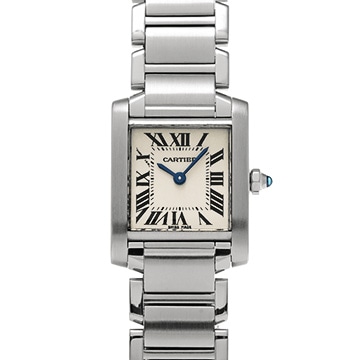 カルティエ タンクフランセーズ SM W51008Q3 シルバー レディース 時計 【中古】【wristwatch】