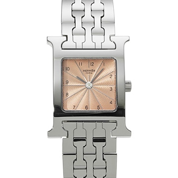 エルメス Hウォッチ HH1.210 サーモンピンク レディース 時計 【中古】【wristwatch】
