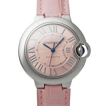 カルティエ バロンブルー MM WSBB0002 ピンク レディース 時計 【中古】【wristwatch】