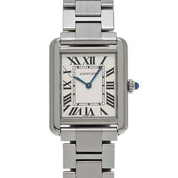 カルティエ タンク ソロ SM W5200013 シルバー レディース 時計 【中古】【wristwatch】