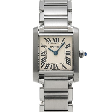 カルティエ タンクフランセーズ SM　 W51008Q3 シルバー レディース 時計 【中古】【wristwatch】
