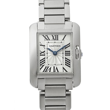 カルティエ タンク アングレーズ SM W5310022 シルバー レディース 時計 【中古】【wristwatch】