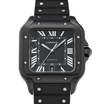 カルティエ サントス ドゥ カルティエ LM WSSA0039 ブラック メンズ 時計 【中古】【wristwatch】