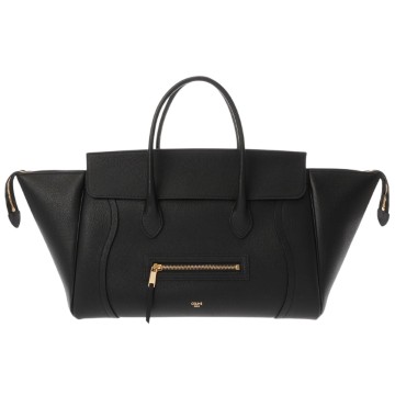 セリーヌ ミディアム ニューラゲージ ブラック 114963FK6.38NO グレインドカーフ レディース バッグ 【中古】【bag】